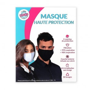Prescription nature masque ffp2 haute protection cuivre taille M gris
