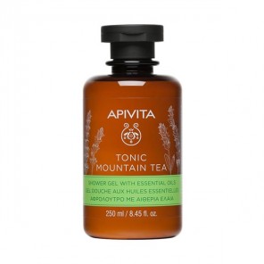 Apivita tonic mountain tea gel douche aux huile essentielles 250ml