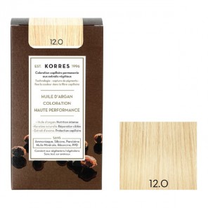 Korres kit coloration permanente huile d'argan special blond 12.0