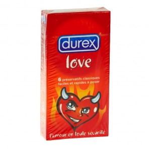 Durex love 6 préservatifs